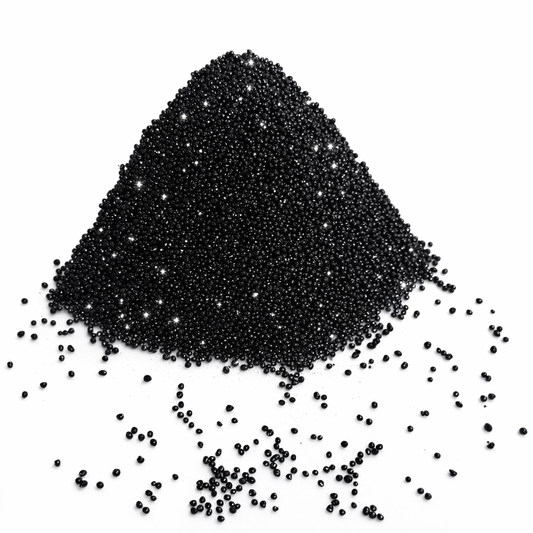 Black Glitter Non Pareils - 100s & 1000s