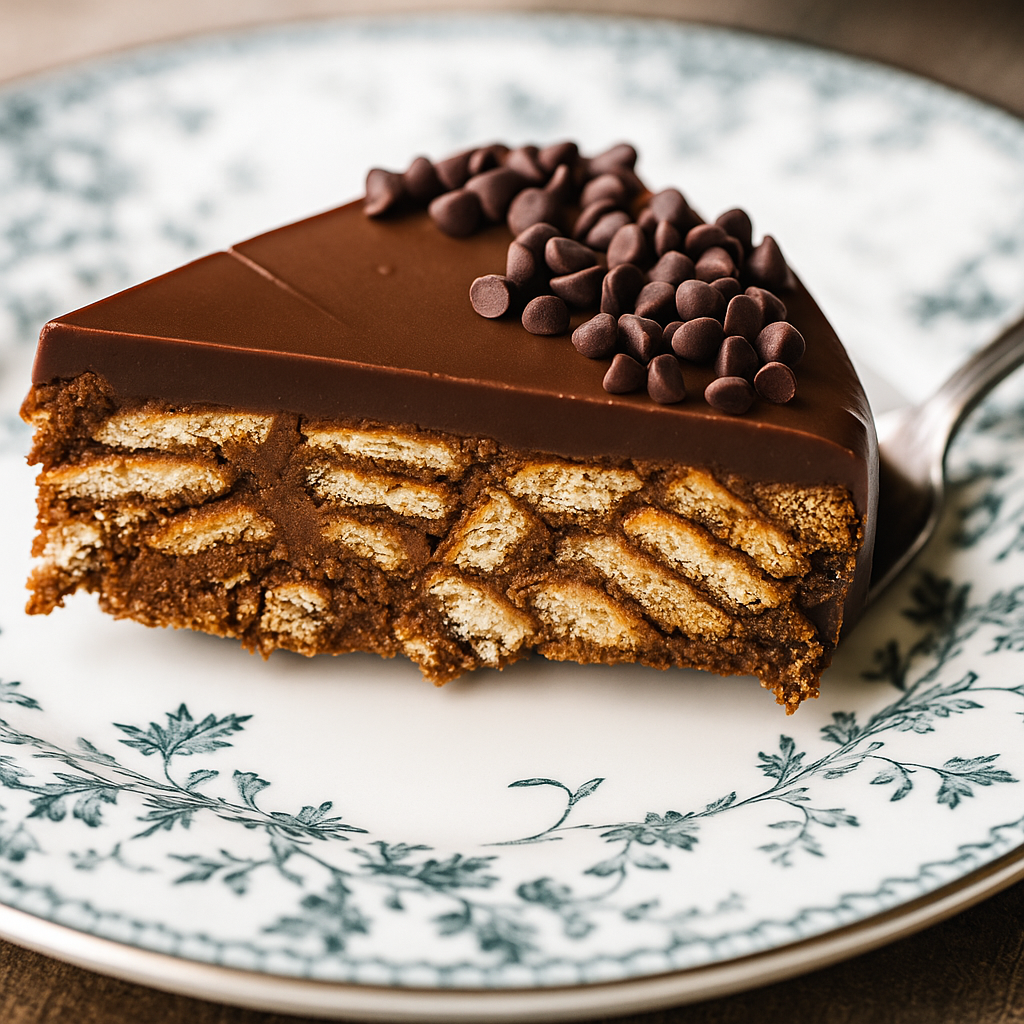 No-Bake Chocolate Biscuit Fudge Slice