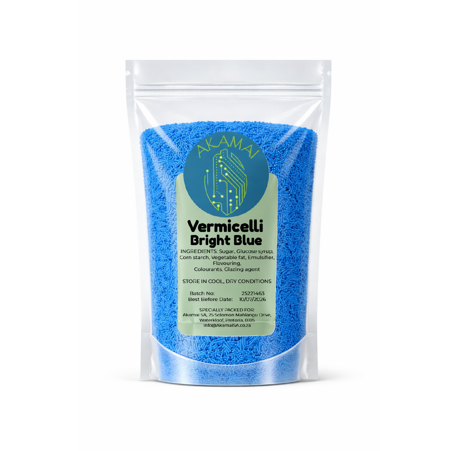 Bright Blue Vermicelli