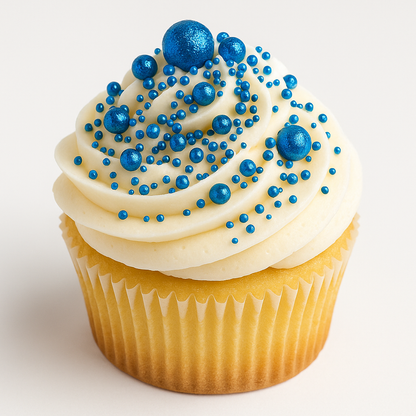 Cake Decorating Dragees: Blue glitter