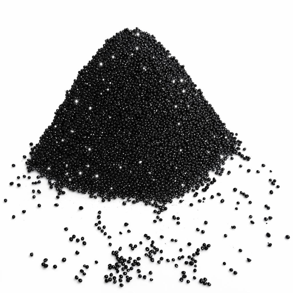 Black Glitter Non Pareils - 100s & 1000s