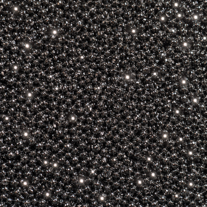 Black Glitter Non Pareils - 100s & 1000s