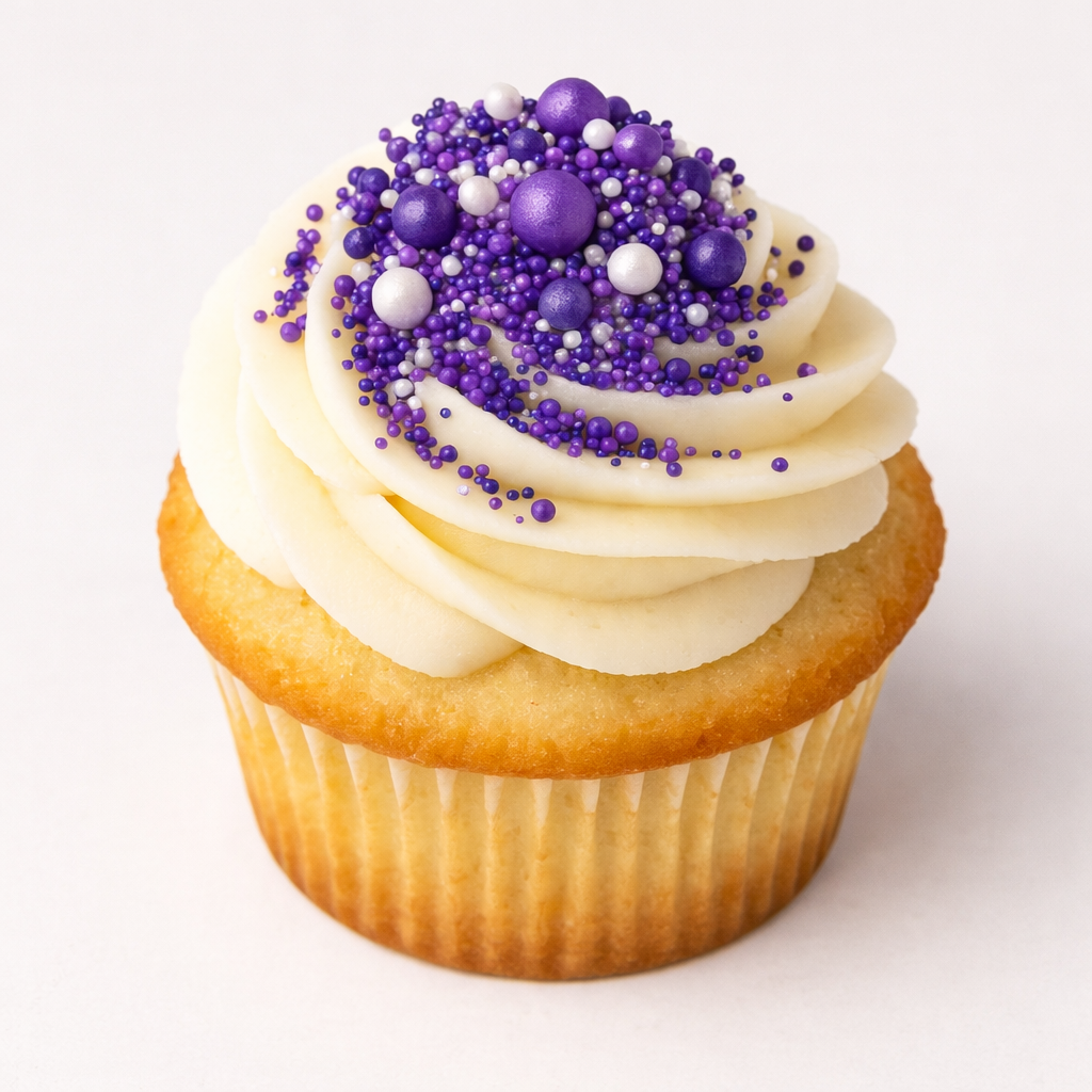 Edible Decorating Sprinkles: Purple Glitter Dragees