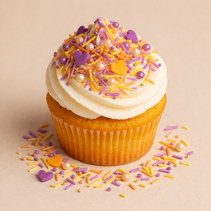 Edible Decorating Sprinkles: Dreamz - Orange & Purple