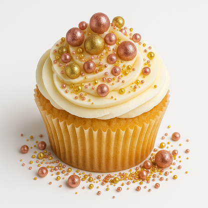 Cake Decorating Dragees: Crystal Fantasy Rose Gold