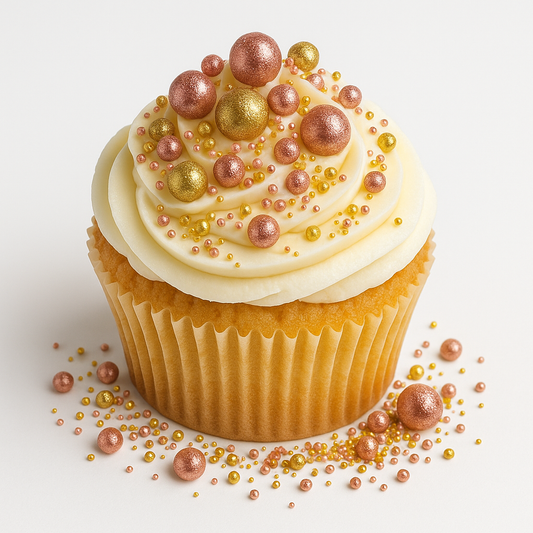 Cake Decorating Dragees: Crystal Fantasy Rose Gold