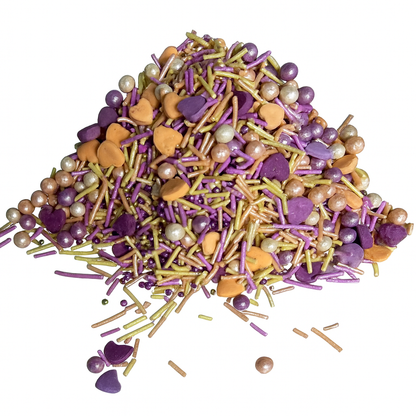 Edible Decorating Sprinkles: Dreamz - Orange & Purple