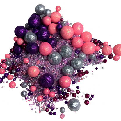Cake Decorating Dragees: Crystal Fantasy- Princess Sofia - Pink & Purple