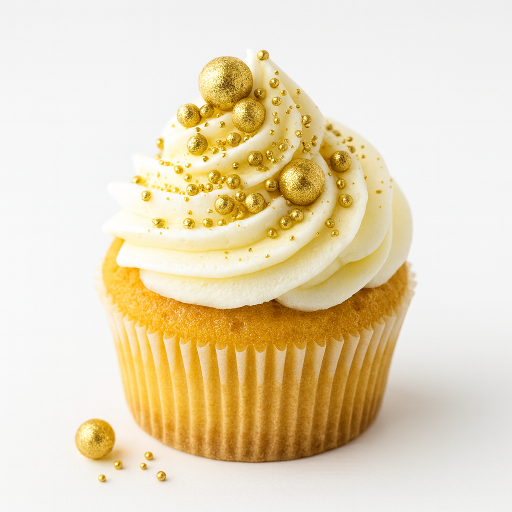 Cake Decorating Dragees: Gold Glitter